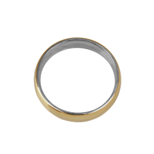 Aliança Ouro 750 e Prata 925 Confort 5mm Ouro 18k