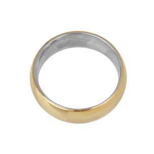 Aliança Ouro 750 e Prata 925 Confort 7mm Ouro 18k