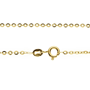 Corrente Malha Bailarina Fininha PP 40cm Ouro 18k