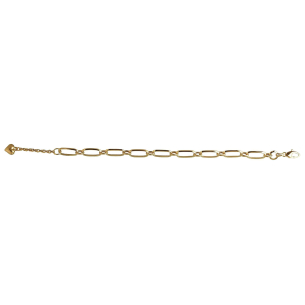 Pulseira Elos Ovais Básica Ouro 18k