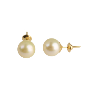 Brinco Pérola 8mm Ouro 18k