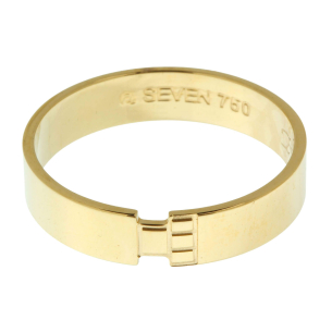 Aliança Reta Grossa Masculina Ouro 18k