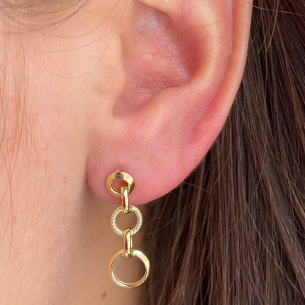 Brinco Argola Redonda Ouro 18k