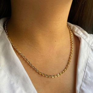 Corrente Bailarina Grossa Ouro 18k