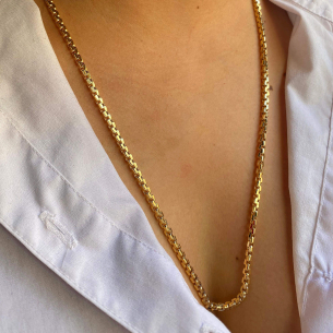 Corrente Milano 60cm Ouro 18k
