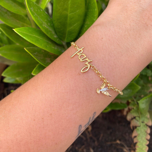 Pulseira Portuguesa Paz Ouro 18k