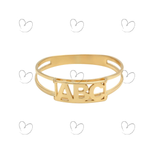 Anel Formatura ABC Pequeno Ouro 18k