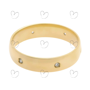Aliança Comfort Anatômica 4.5mm Ouro 18k