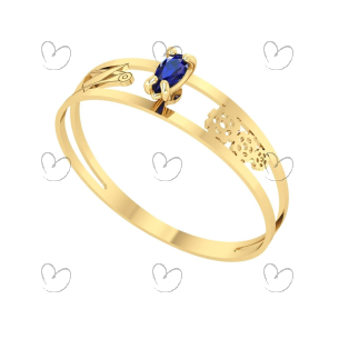 Anel Formatura Aro Duplo Gota Pequena Engenharia Mecânica Ouro 18k