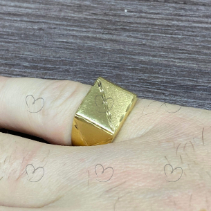 Anel Masculino Diamantado Ouro 18k