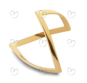 Anel Jacaré Liso Ouro 18k