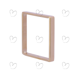 Anel Xuxa Liso com Aro Quadrado Ouro 18k