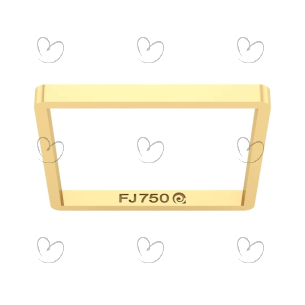Anel Quadrado Xuxa 1,5mm Ouro 18k