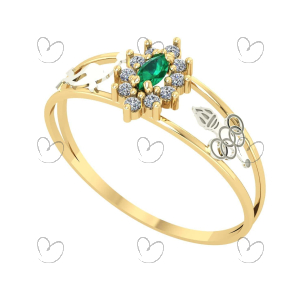 Anel Formatura Navete Educação Física Ouro 18k