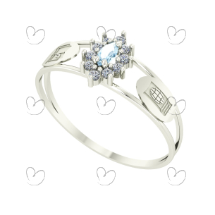 Anel Formatura Navete Pequeno Ensino Fundamental Ouro 18k