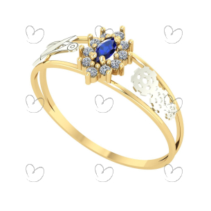 Anel Formatura Navete Engenharia Mecânica Ouro 18k