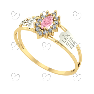 Anel Formatura Navete Grande Ciência Contábeis Ouro 18k