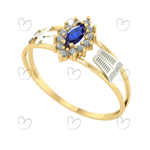 Anel Formatura Navete Grande Pedagogia Ouro 18k