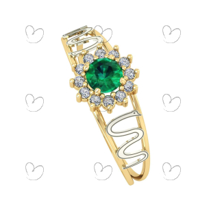 Anel Formatura Redondo Medicina Ouro 18k