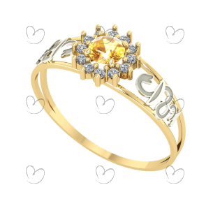 Anel Formatura Redondo Farmácia Ouro 18k