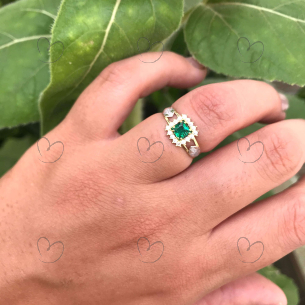 Anel Formatura Quadrado Medicina Veterinária Ouro 18k