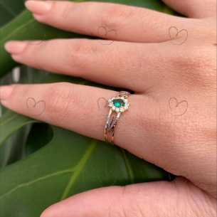 Anel Formatura Gota Nutrição Ouro 18k