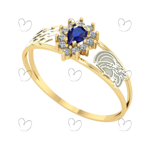 Anel Formatura Gota Engenharia Elétrica Ouro 18k