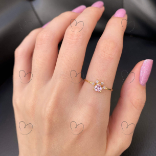 Anel Patinha Pet Ouro 18k