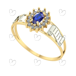 Anel Formatura Oval Grande Arquivologia Ouro 18k