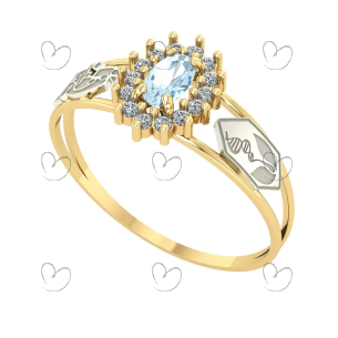 Anel Formatura Oval Grande Biologia Ouro 18k