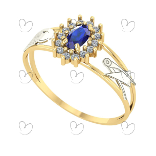 Anel Formatura Oval Grande Engenharia Química Ouro 18k