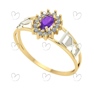 Anel Formatura Oval Grande História Ouro 18k