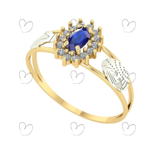 Anel Formatura Oval Grande Relações Internacionais Ouro 18k