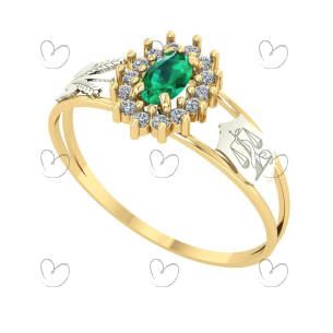 Anel Formatura Oval Grande Nutrição Ouro 18k