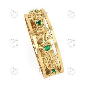 Anel Formatura Enfermagem Trabalhado Feminino Ouro 18k