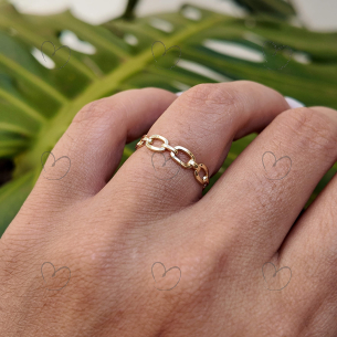 Anel Corrente Ouro 18k