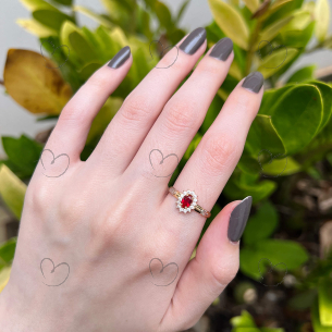 Anel de Formatura Oval Aro Inteiro Direito Ouro 18k