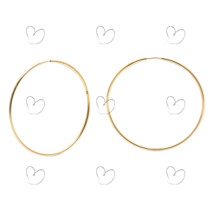 Brinco Argola Redondo 4,2cm Ouro 18k
