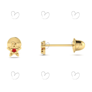 Brinco Baby Estrela Ouro 18k