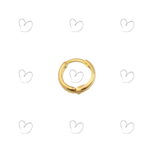 Brinco Masculino Argola P Lisa 1 Unidade Ouro 18k
