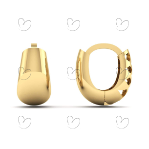 Brinco Oval com Bordados em Navete Ouro 18k