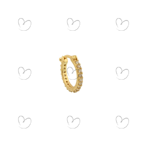 Brinco Masculino Argola Fininha 1 Unidade Ouro 18k