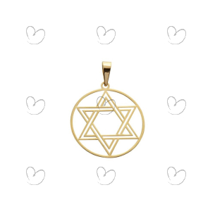 Pingente Estrela de Davi G Ouro 18k