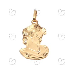 Pingente Camafeo 18mm x 12mm Ouro 18k