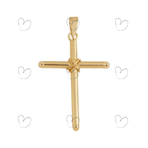 Pingente Cruz 21mm x 28mm Ouro 18k