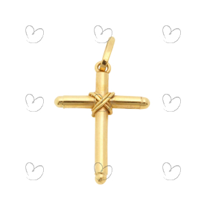 Pingente Cruz 14mm x 20mm Ouro 18k