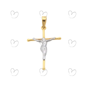 Pingente Crucifixo 15mm x 20mm Ouro 18k
