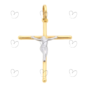 Pingente Crucifixo 20mm x 28mm Ouro 18k