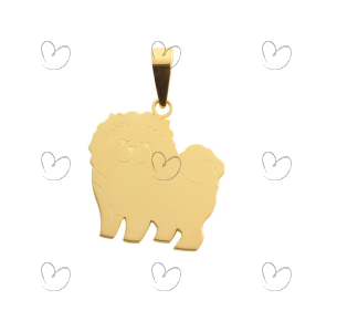 Pingente Pet Chow Chow Ouro 18k