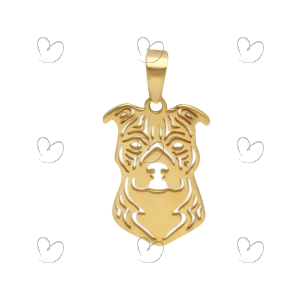 Pingente Pet American Terrier Ouro 18k